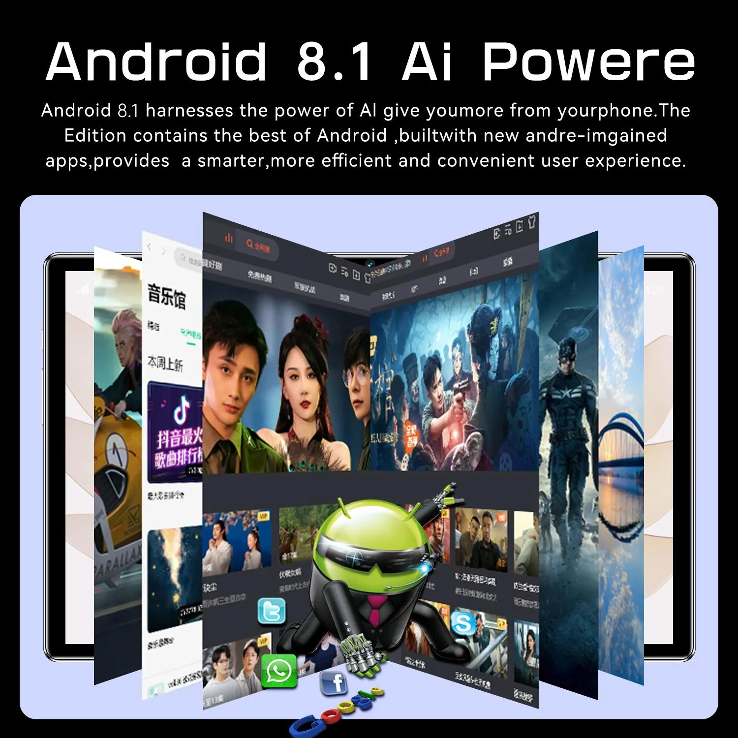 10.1 4g Lte Tablet - 4gb Ram 64gb Storage Android 8.1 Octa-core Dual Sim Wifi Bluetooth Gps - Black