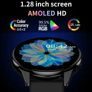 2024 Bluetooth Call Smart Watch 6 Pro Women Amoled Custom Dial Watches Men Fitness Tracker Heart Rate Smartwatch For Android IOS