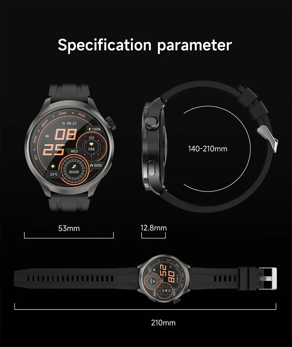 2024 For XIAOMI Android New 1.85 Inch HD Bluetooth Call Smart Watch Men Sports Fitness Tracker Heart Monitor Compass Smartwatch