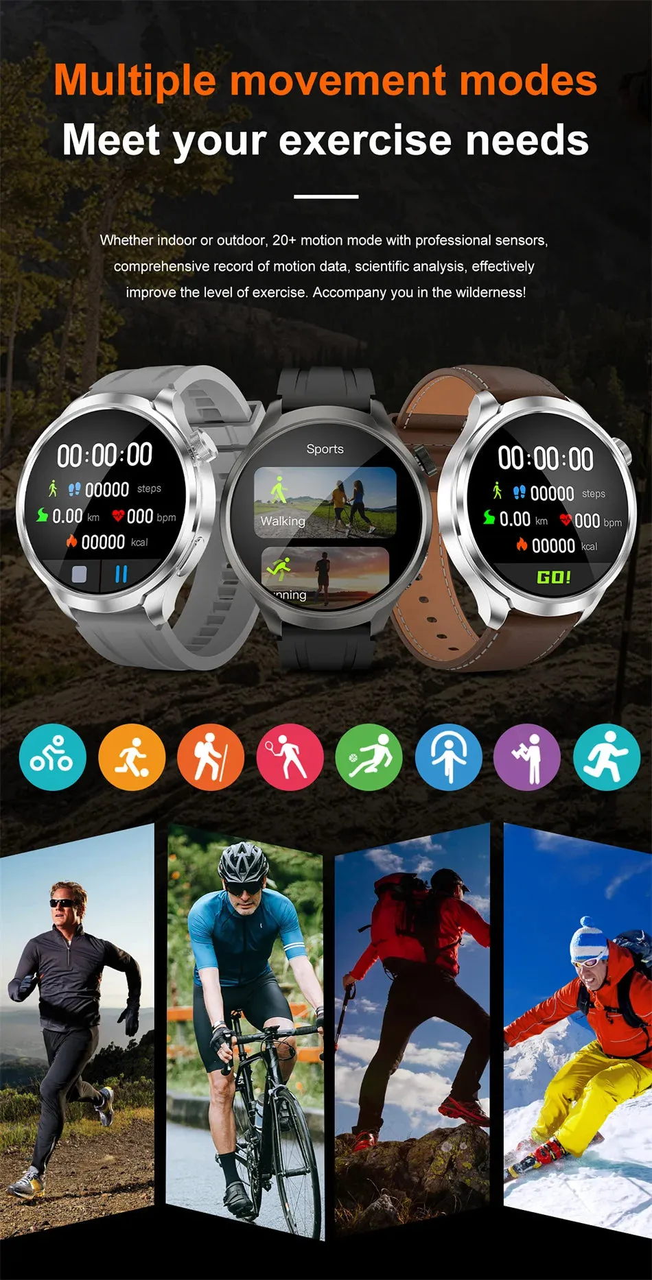 2024 For XIAOMI Android New 1.85 Inch HD Bluetooth Call Smart Watch Men Sports Fitness Tracker Heart Monitor Compass Smartwatch