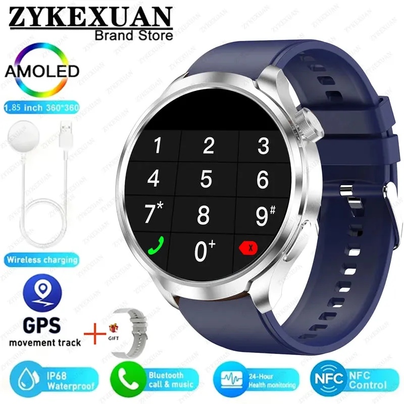 2024 For XIAOMI Android New 1.85 Inch HD Bluetooth Call Smart Watch Men Sports Fitness Tracker Heart Monitor Compass Smartwatch