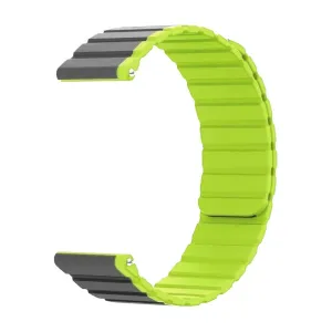 22MM Silicone Magnetic Watch Band - Grey Green