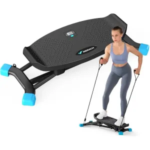 300LB Capacity Slide Stepper Machine  Full-Body Workout Equipment with LCD Display, Quiet Home Cardio & Knee Protection (Space-Saving)