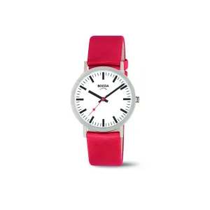 3651-03 - Unisex Titanium Red Dress Watch