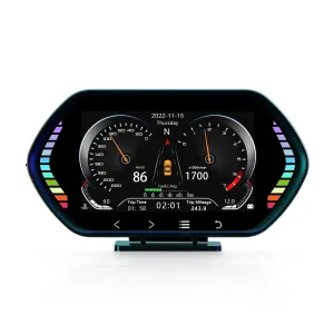 4.5 Inch Hd Obd Lcd Car Gps Slope Meter Hud Display