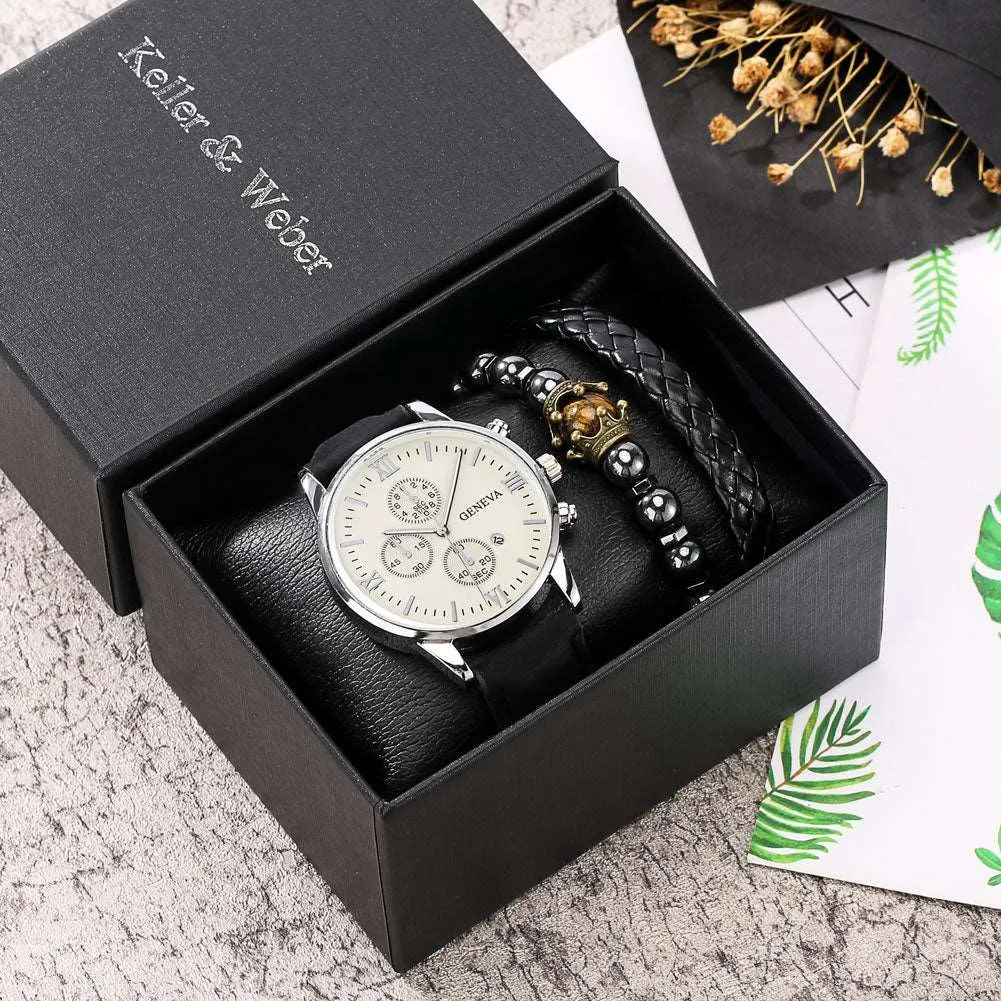 5pcs gift set luxury watch bracelet for men