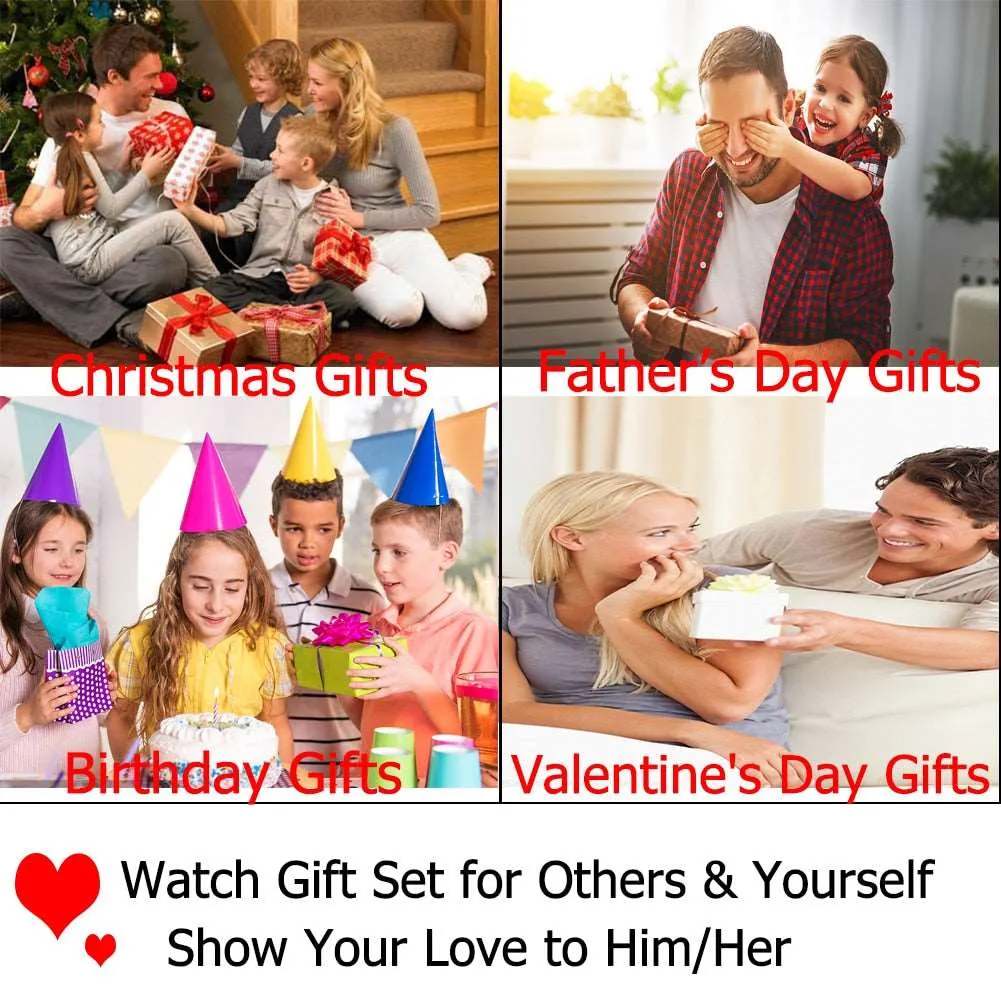 5pcs gift set luxury watch bracelet for men