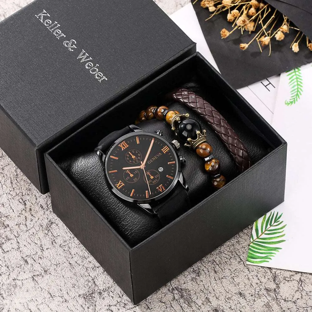 5pcs gift set luxury watch bracelet for men