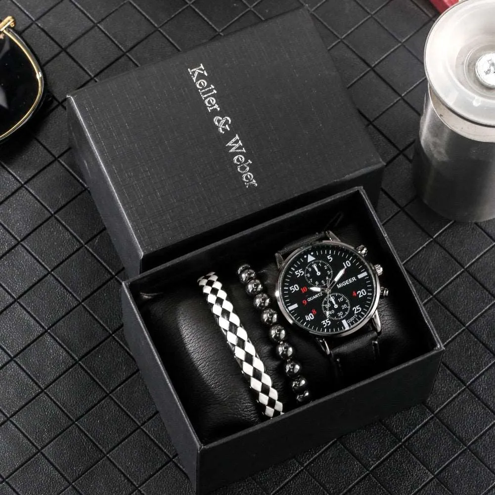 5pcs gift set luxury watch bracelet for men