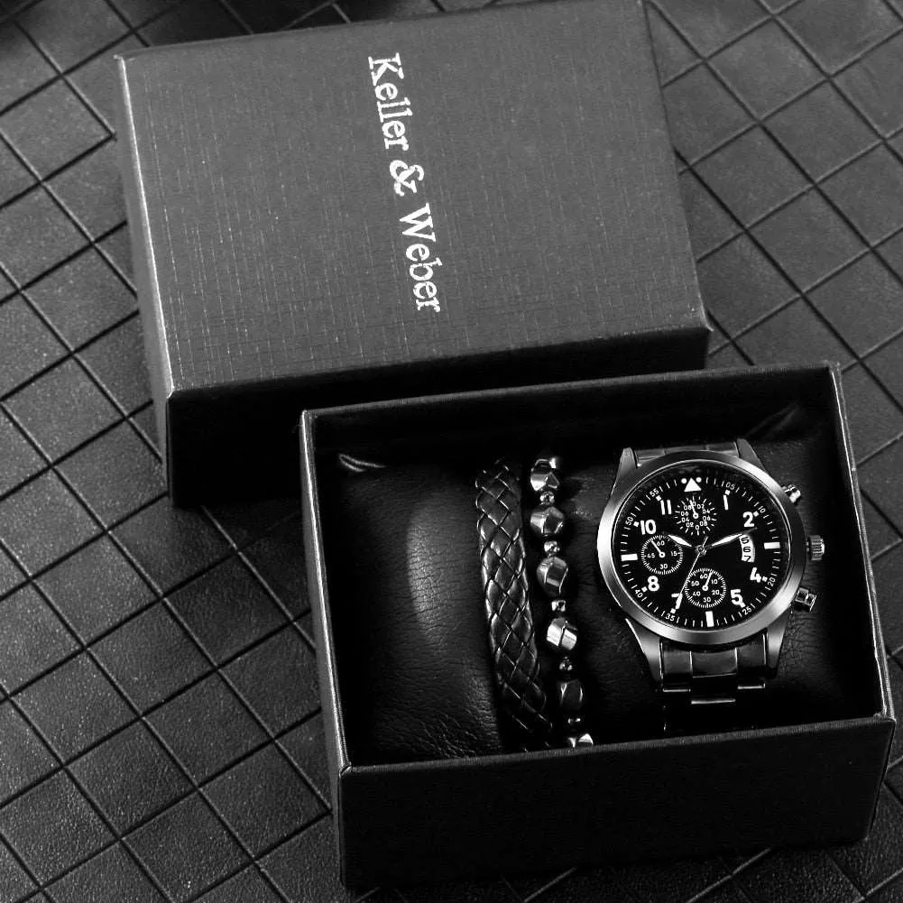 5pcs gift set luxury watch bracelet for men