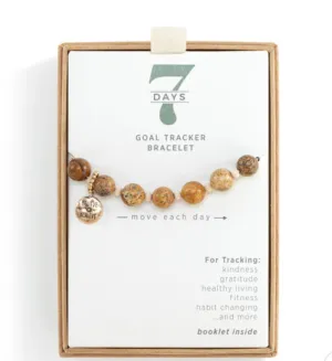 7 day goal tracker bracelet