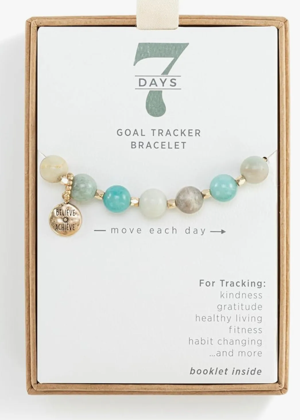 7 day goal tracker bracelet