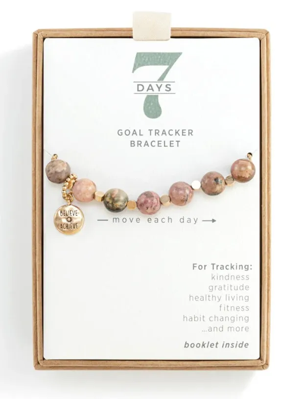 7 day goal tracker bracelet