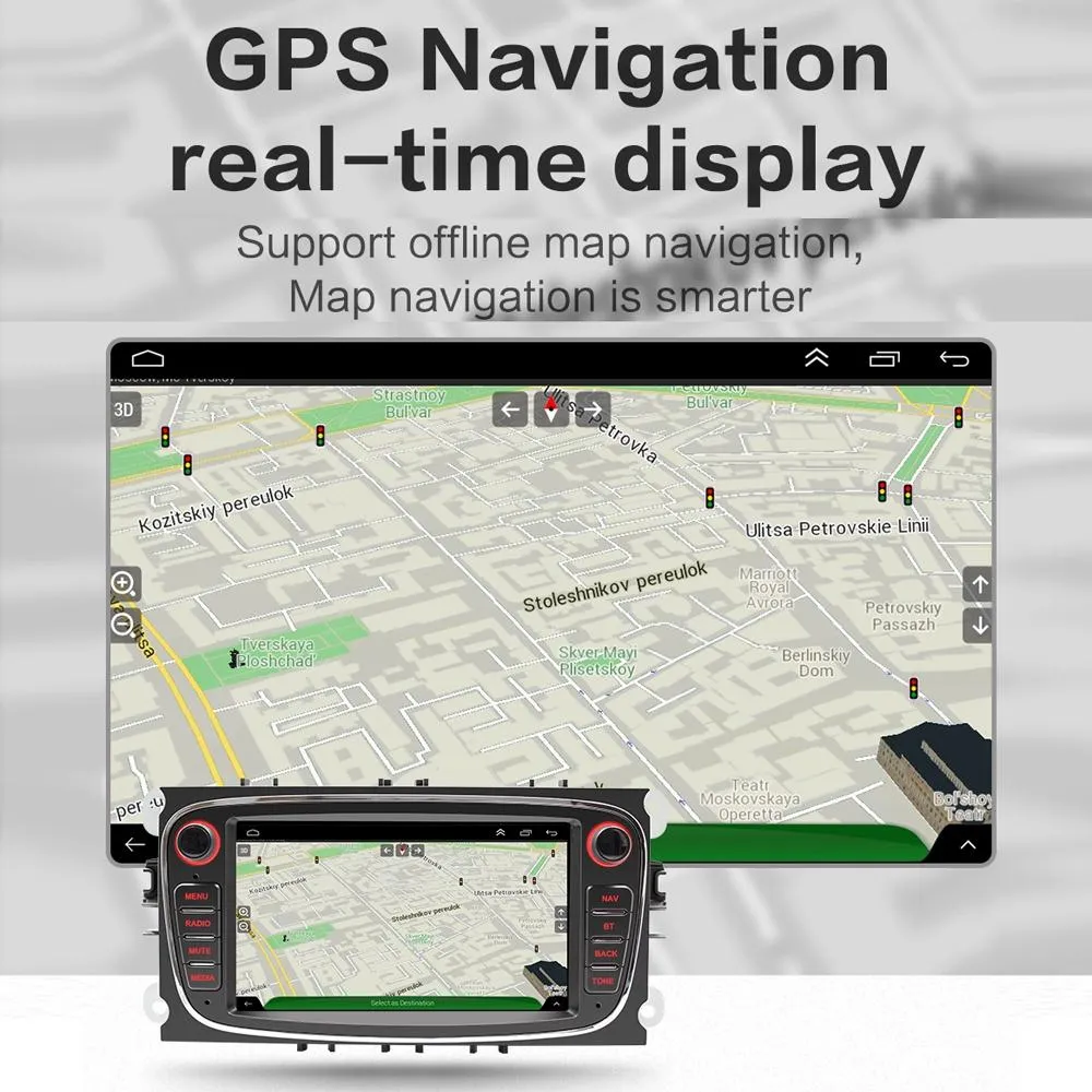 7 Inch Android Navigation Radio For Ford Focus - Bluetooth Rds 1   32G