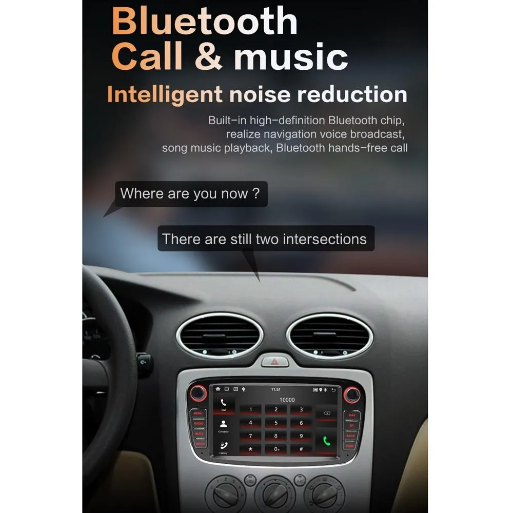 7 Inch Android Navigation Radio For Ford Focus - Bluetooth Rds 1   32G