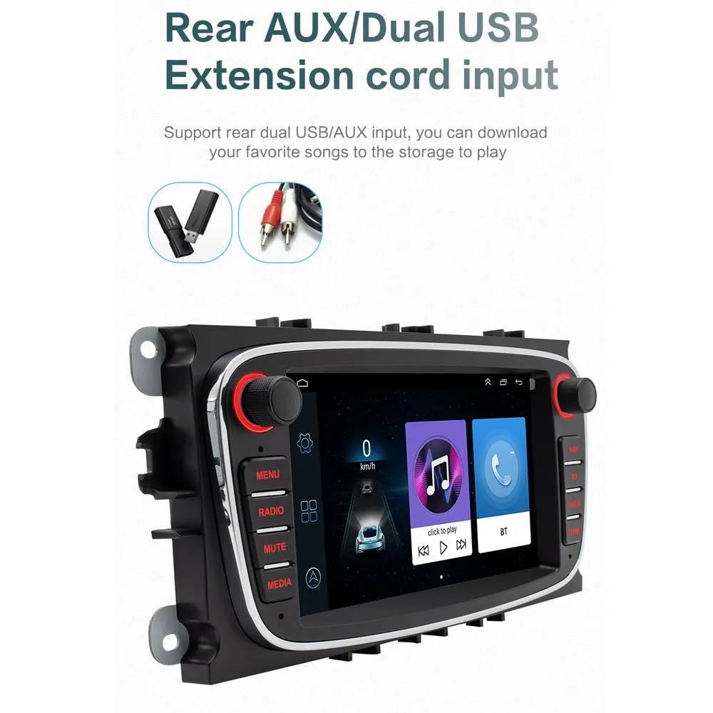 7 Inch Android Navigation Radio For Ford Focus - Bluetooth Rds 1   32G