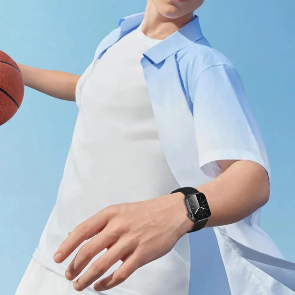 Adjustable Braided Loop Nylon Strap Compatible with Apple Watch Style 4