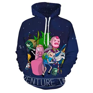 Adventure Time Hoodies - Unisex 3D Pullover Hooded Sweatshirt