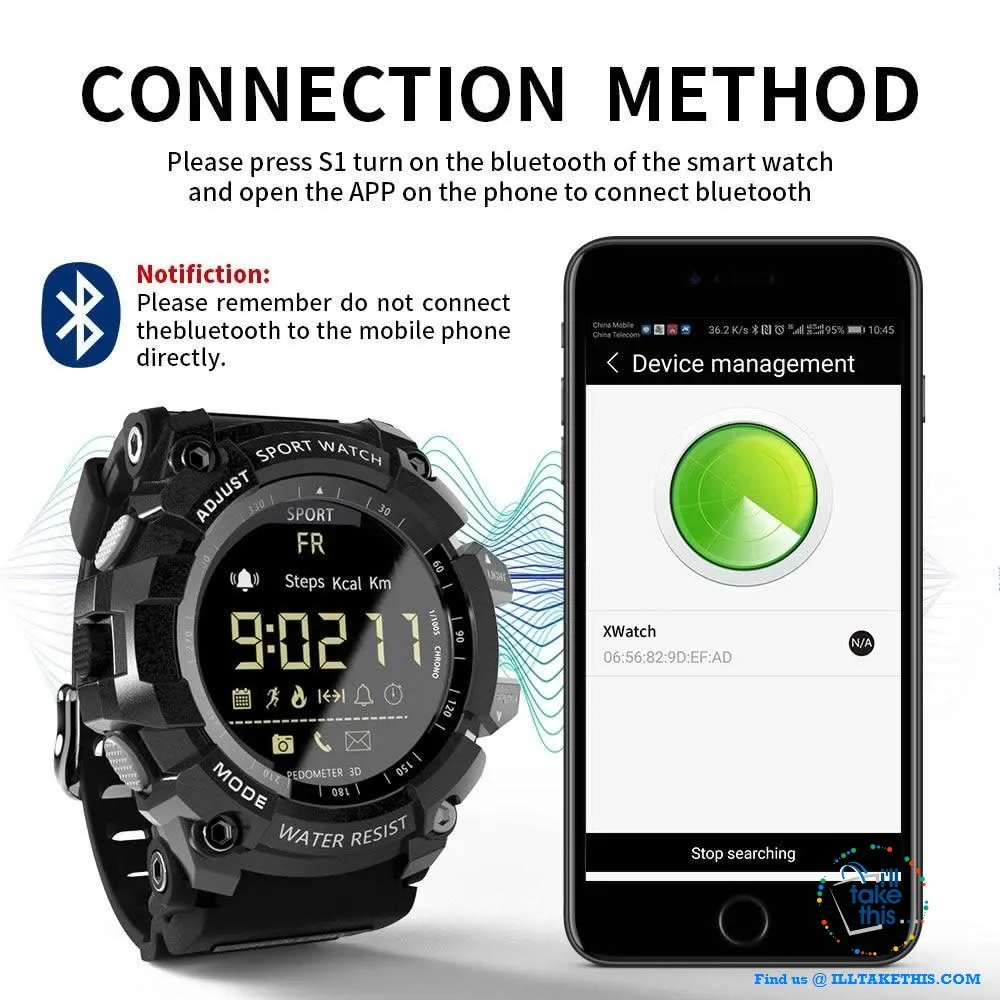 All-Terrain Men's Smartwatch - Designed for the Rugged Sporting Enthusiast