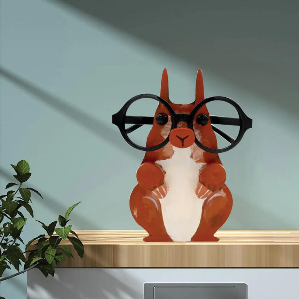 Animal Eyeglasses Holder Eyes Glasses Display Stand Wooden Eyeglasses Holder Home Desktop Decor Style 5