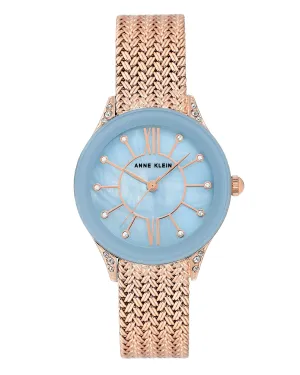 Anne Klein Light Blue Dial Ladies Watch 2208LBRG