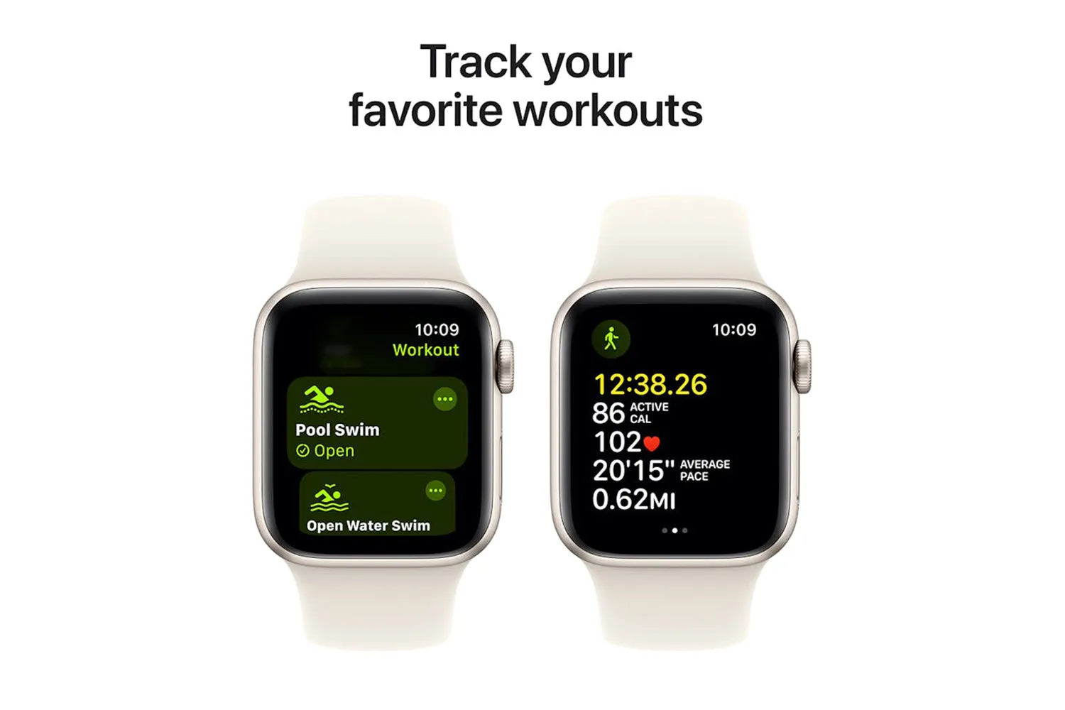 Apple Watch SE GPS | 40mm | Starlight Aluminium Case with Starlight Sport Band S/M