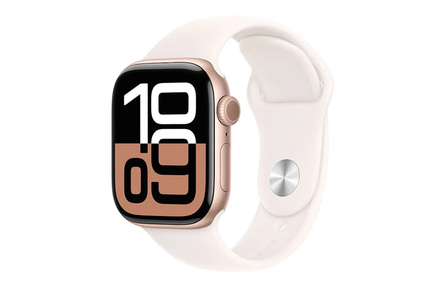 Apple Watch Series 10 | 42mm | Rose Gold Aluminium Case Light Blush Sport Band S/M