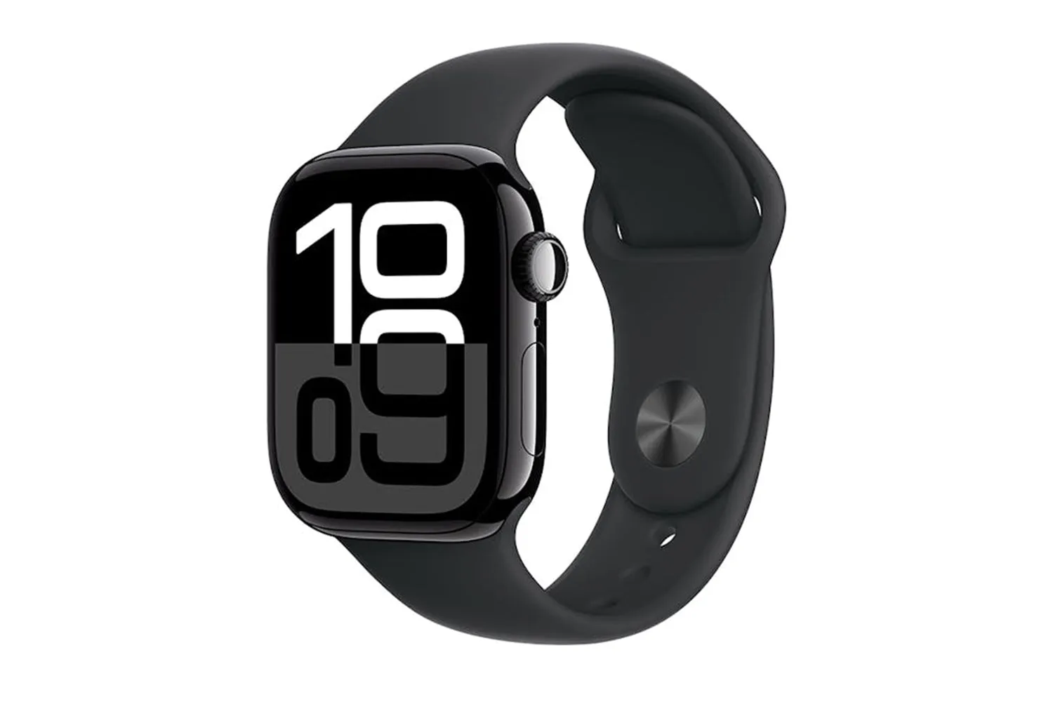 Apple Watch Series 10 | 46mm | Jet Black Aluminium Case Black Sport Band S/M