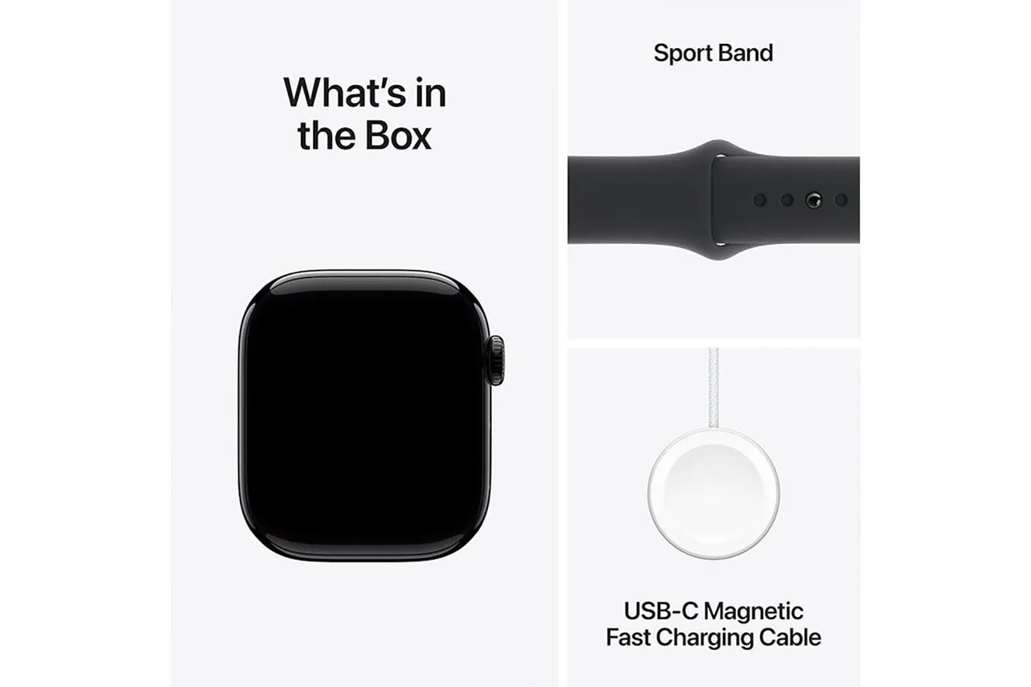 Apple Watch Series 10 | 46mm | Jet Black Aluminium Case Black Sport Band S/M