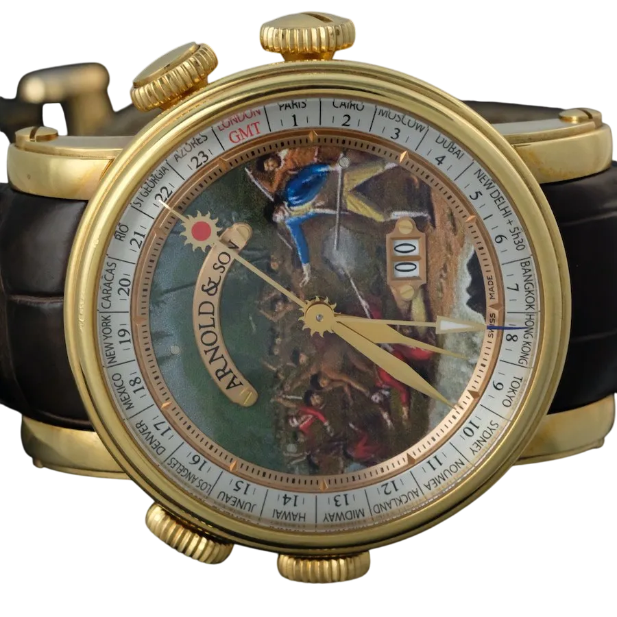 Arnold And Son Hornet James Cook Death in Hawaii 18K Rose Gold Limited Edition Men's Watch