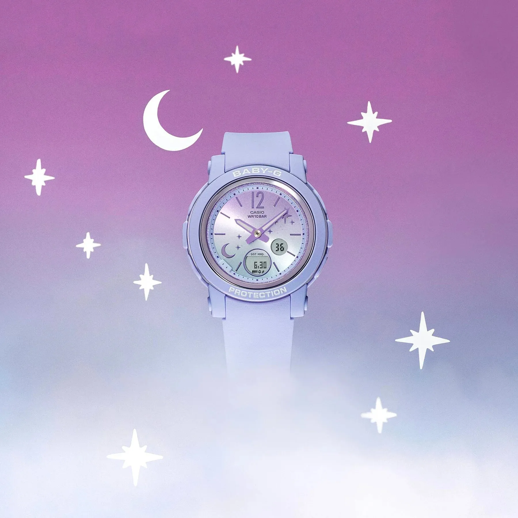 Baby G Moon and Stars BGA290DS-2A