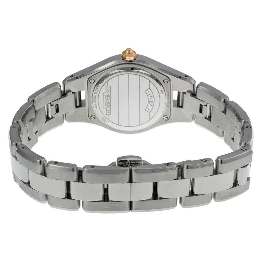 Baume and Mercier Linea Silver Dial Stainless Steel Ladies Watch 10079