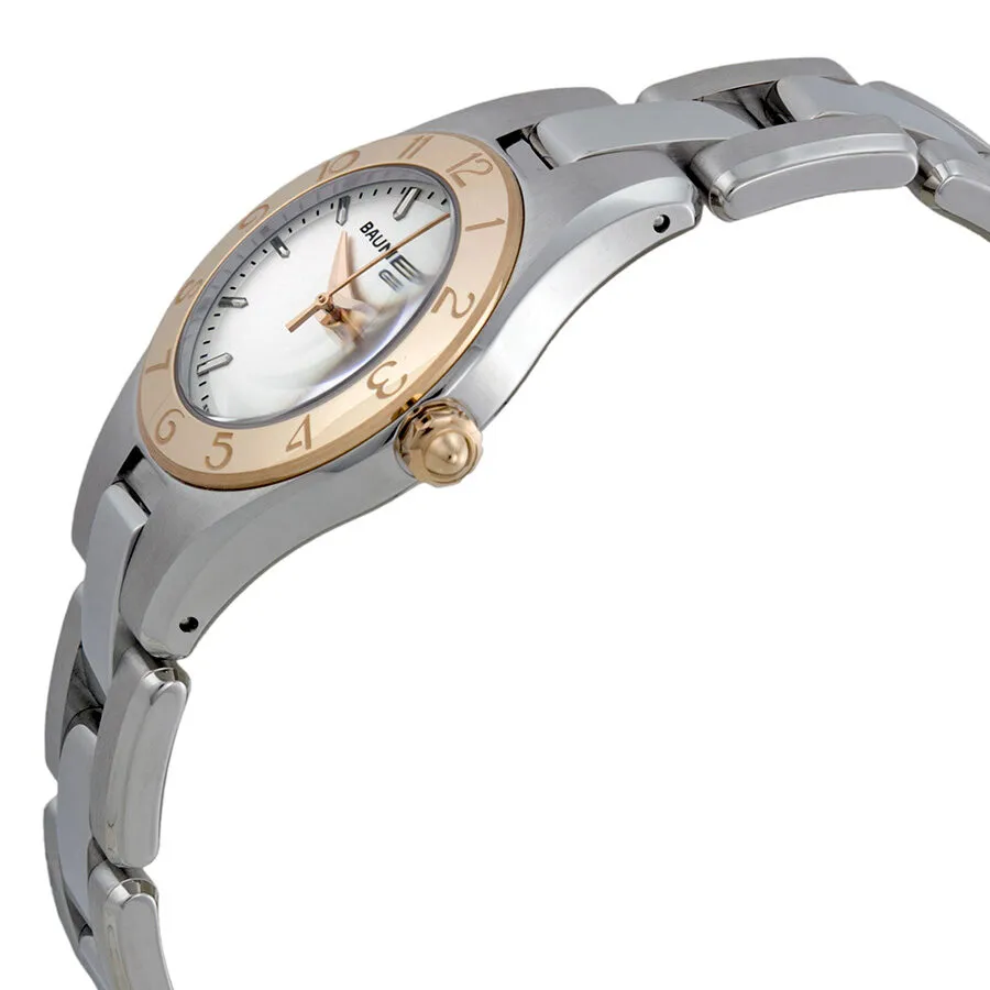 Baume and Mercier Linea Silver Dial Stainless Steel Ladies Watch 10079