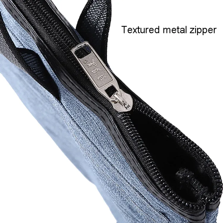 BeiDuoMei Thickened Oxford Cloth Briefcase Portable File Bag A4 Storage File Package(Grey)