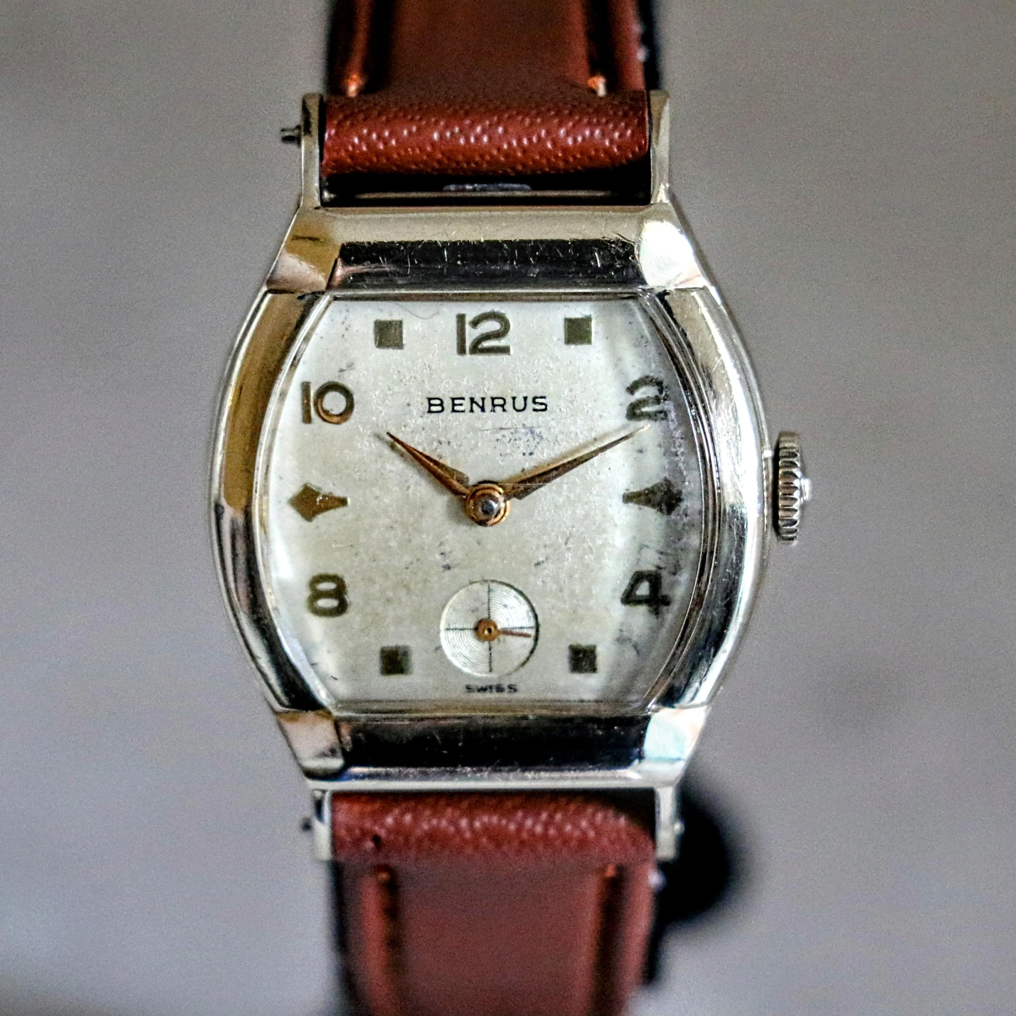 BENRUS Watch Model DN21 17 Jewels ETA 1281 Swiss Made Wristwatch