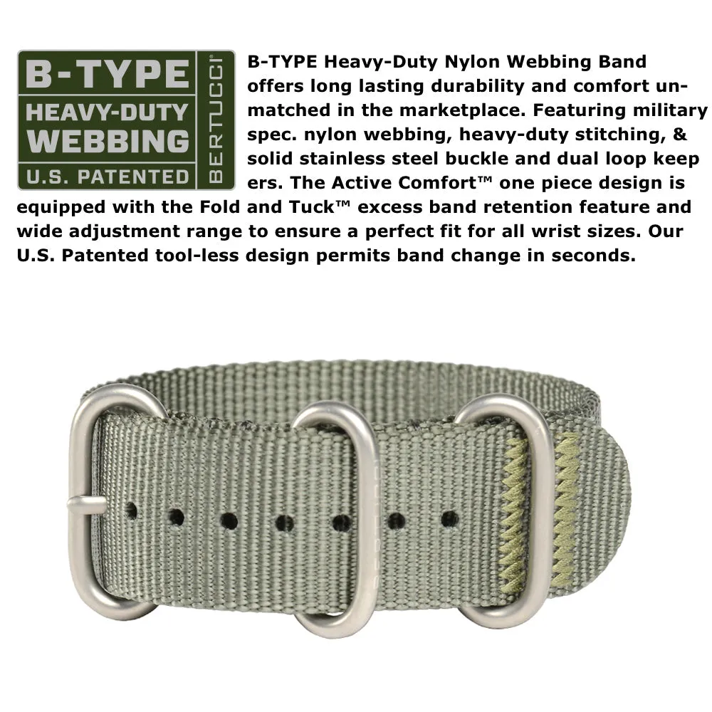 Bertucci A-2T Vintage™ - Marine Green dial w/ Defender Olive™ nylon band
