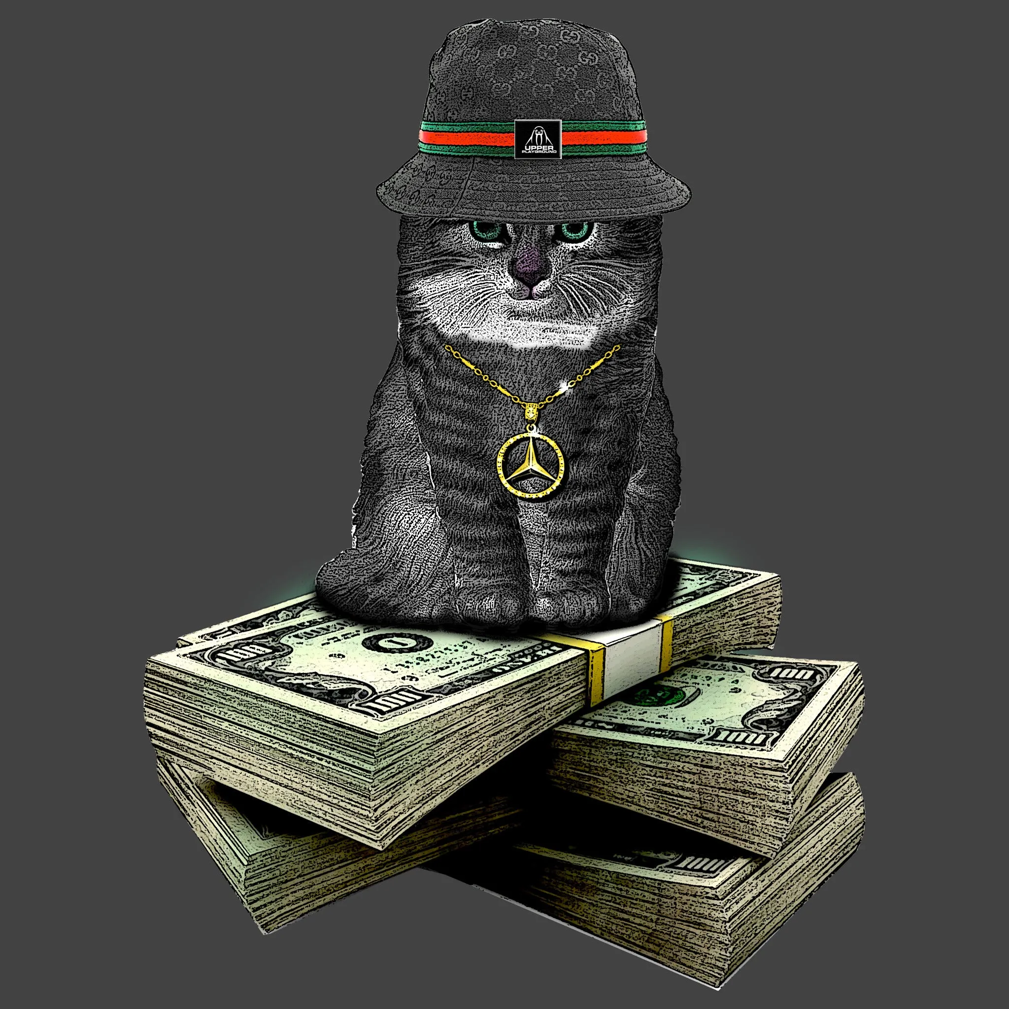 BIG DADDY KITTY MEN'S  TEE