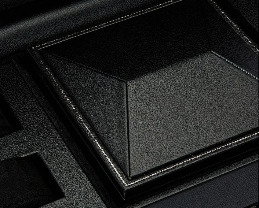 British Racing Triple Watch Winder with Storage (Black)