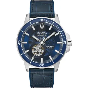 Bulova Marine Star Auto Men's Blue Watch 96A291