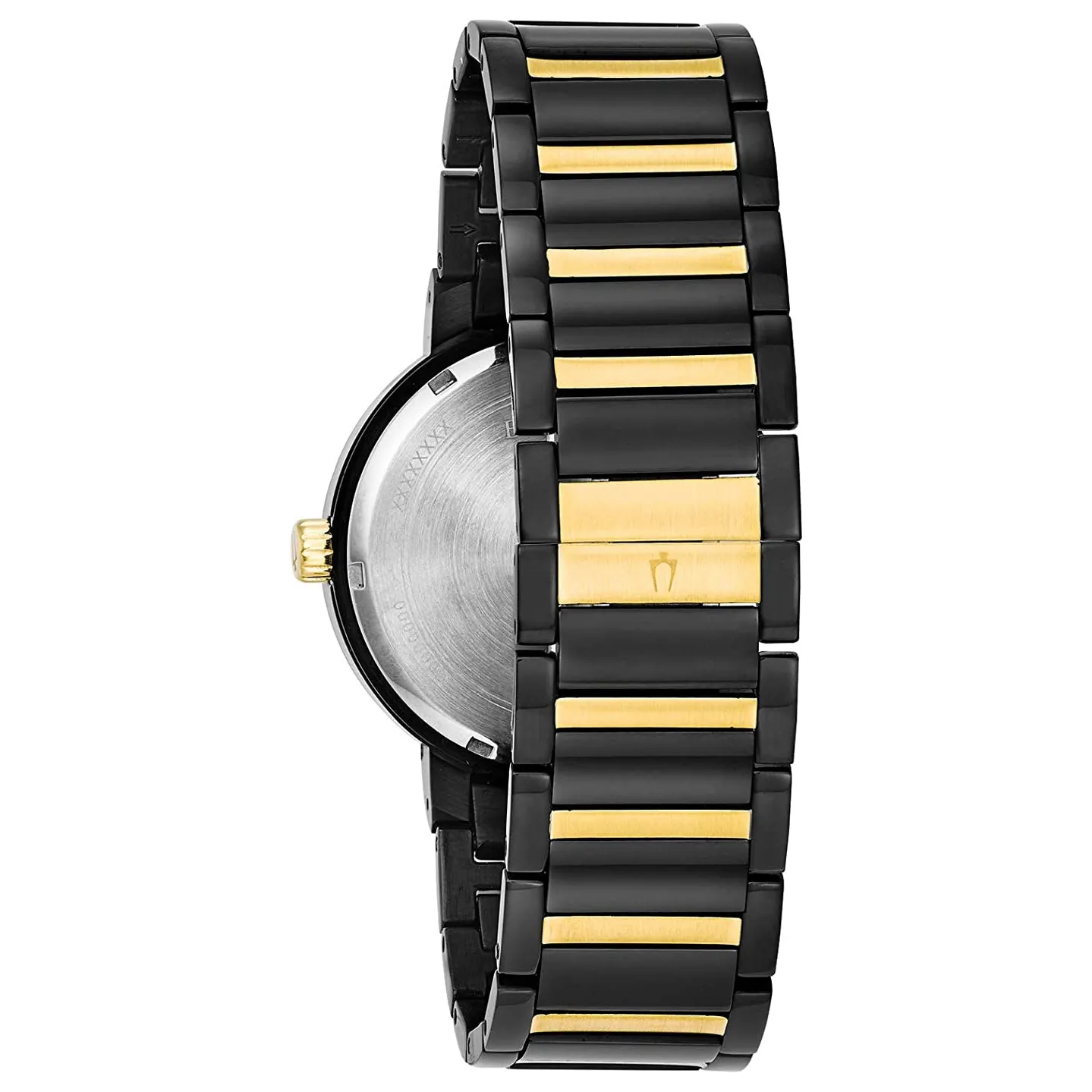 Bulova Men's Multi-Function Modern Stainless Steel Black and Gold Sport Watch - 98C124