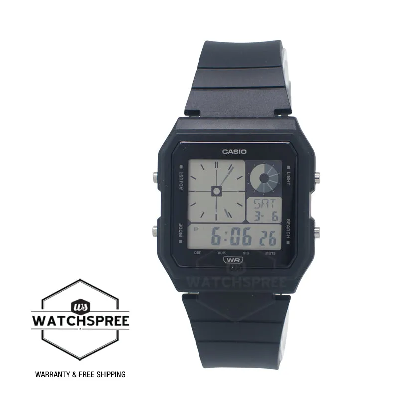 Casio Analog Digital Bio-Based Black Resin Band Watch LF20W-1A LF-20W-1A