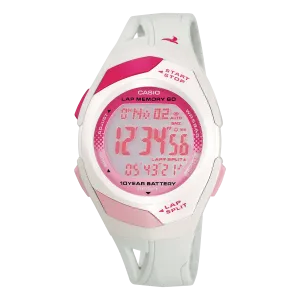 Casio Women's Mid-Size Running Watch w/ 60-Lap Memory