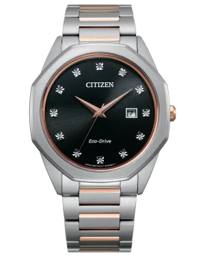 Citizen BM7496-56G Corso Diamond Eco-Drive 2 Tone Stainless Steel Strap Men Watches