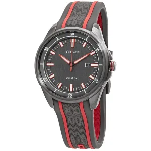 Citizen Drive Grey Dial Grey Silicone Men's Watch AW1607-03H