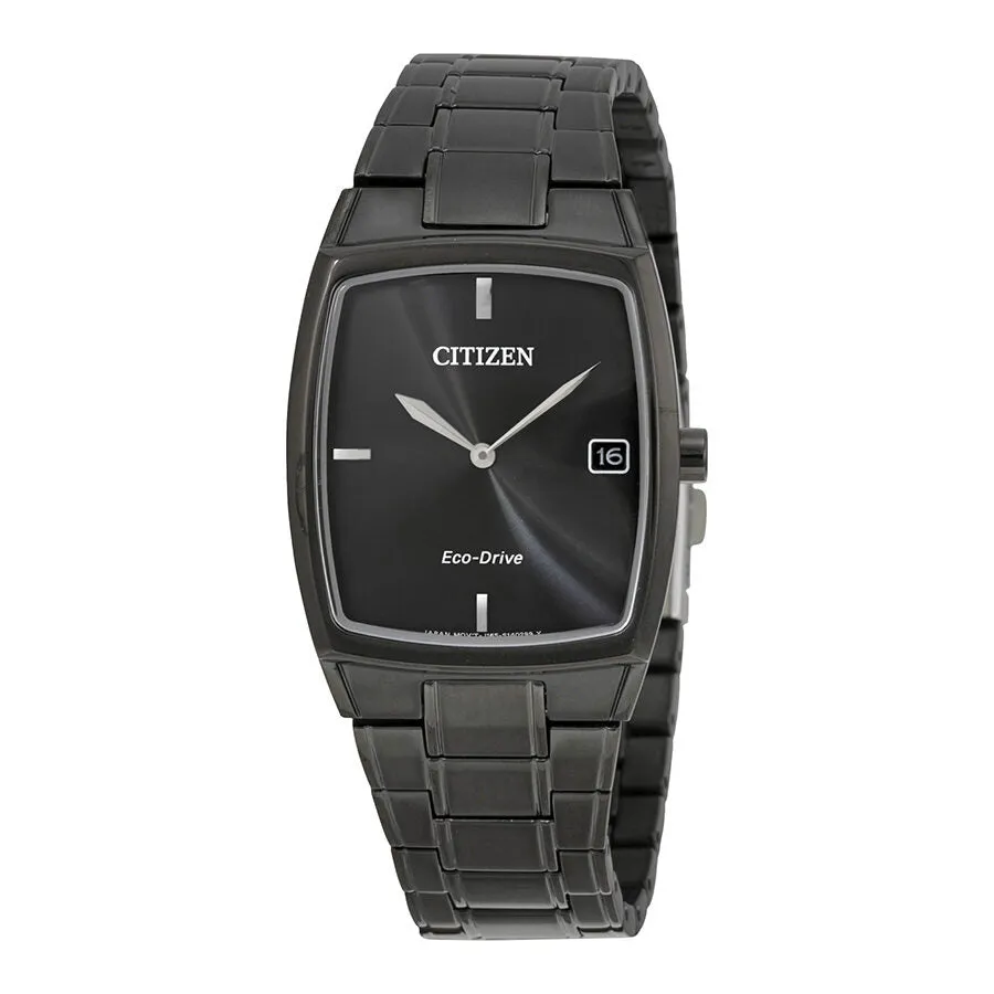 Citizen Eco-Drive Black Stainless Steel Men's Dress Watch AU1077-59H