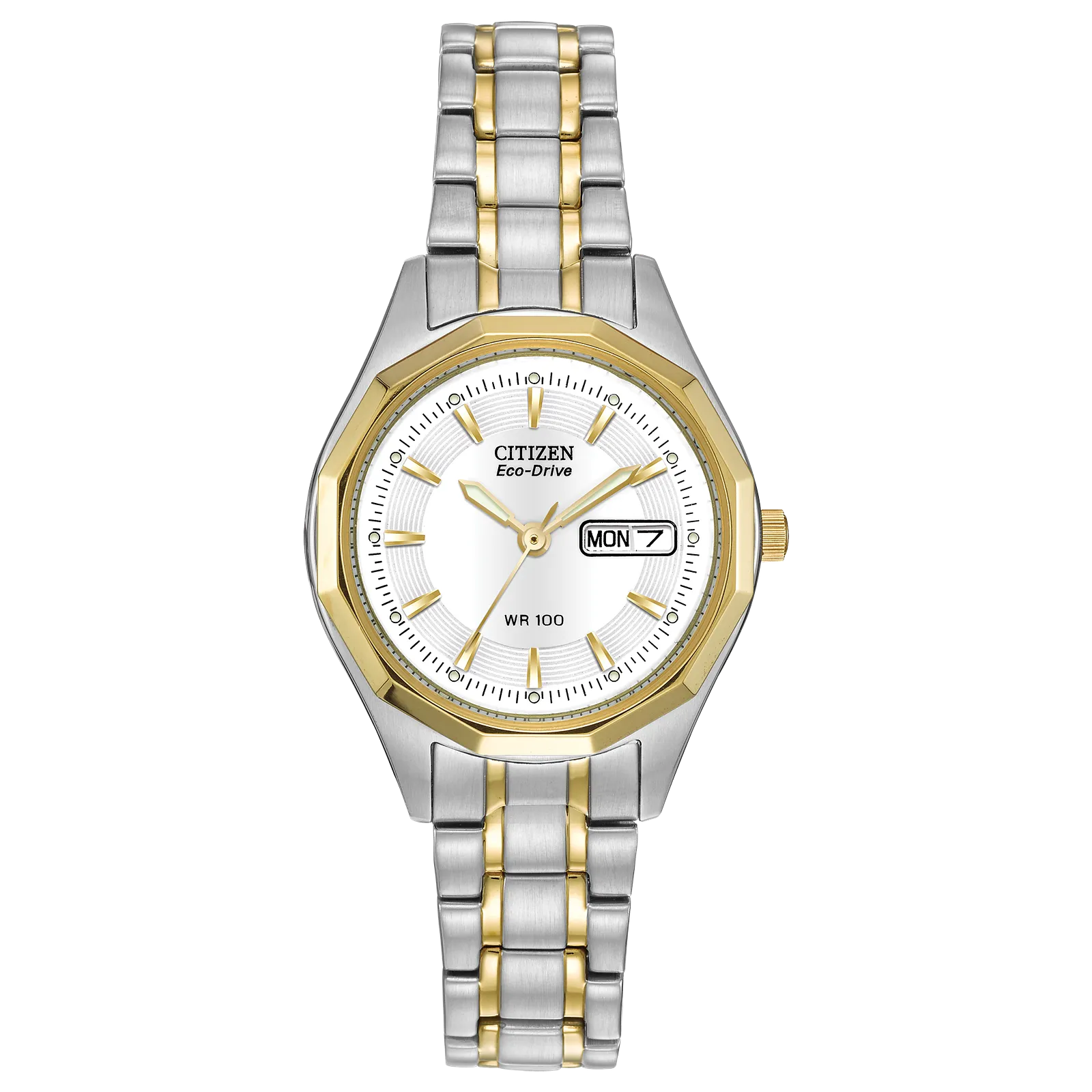 Citizen Eco Drive Two Tone Corso with 12 Side Bezel EW3144-51A