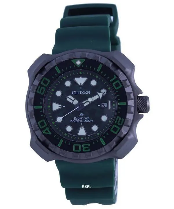 Citizen Promaster Polyurethane Strap Eco-Drive BN0228-06W 200M Mens Watch