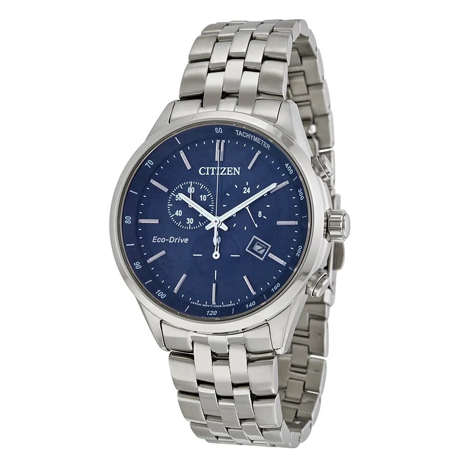 Citizen Sapphire Collection Eco-Drive Chronograph Blue Dial Men's Watch AT2141-52L