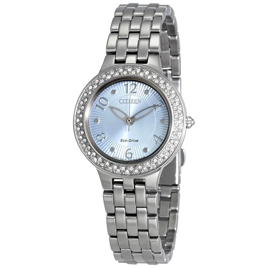 Citizen Silhouette Blue Dial Stainless Steel Ladies Watch FE2080-56L