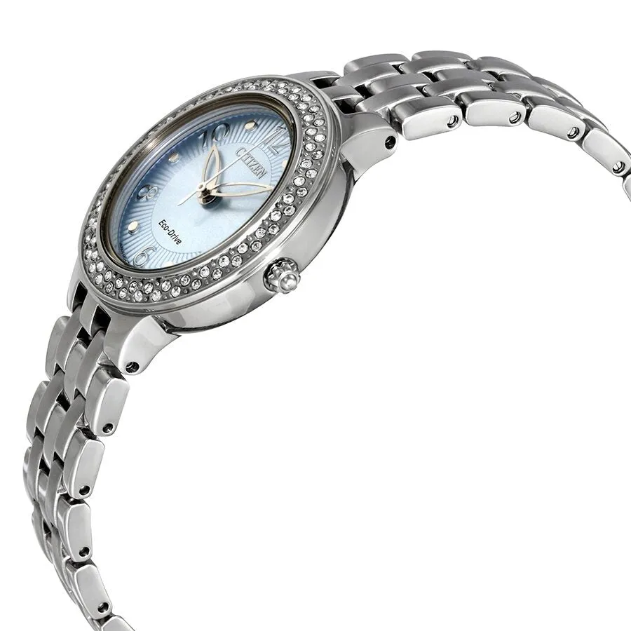 Citizen Silhouette Blue Dial Stainless Steel Ladies Watch FE2080-56L